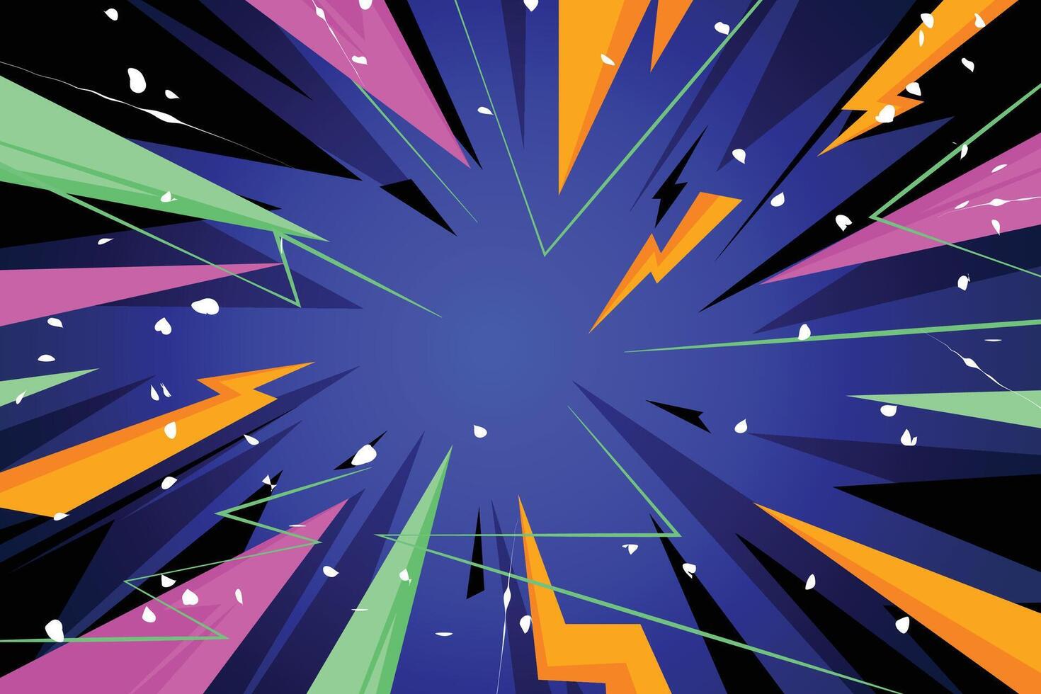 Geometric Cartoon Graffiti Digital Art vector
