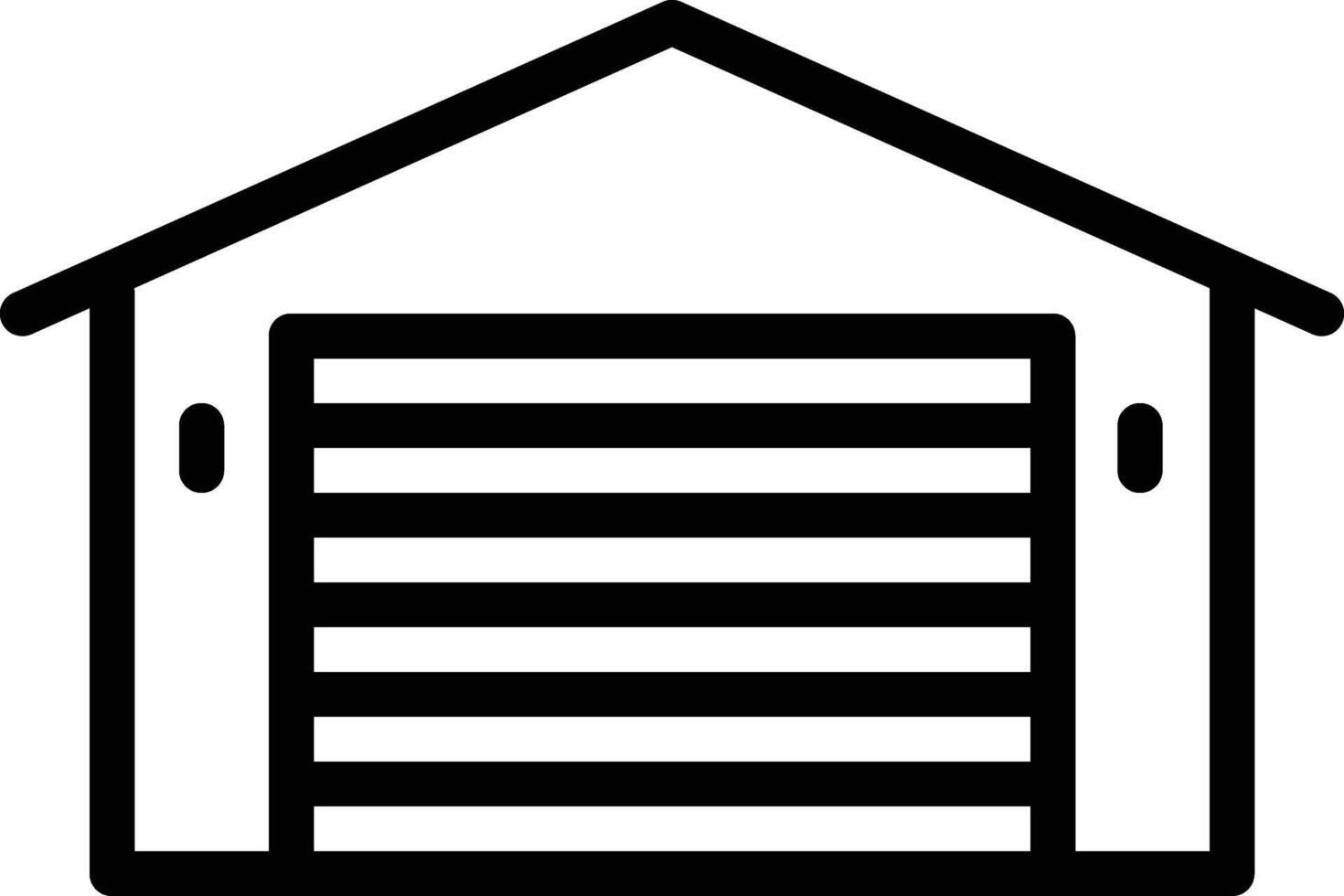 garage icon line , car vector