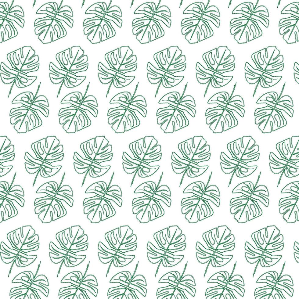 simple leaf outline pattern for background and wallpaper vector