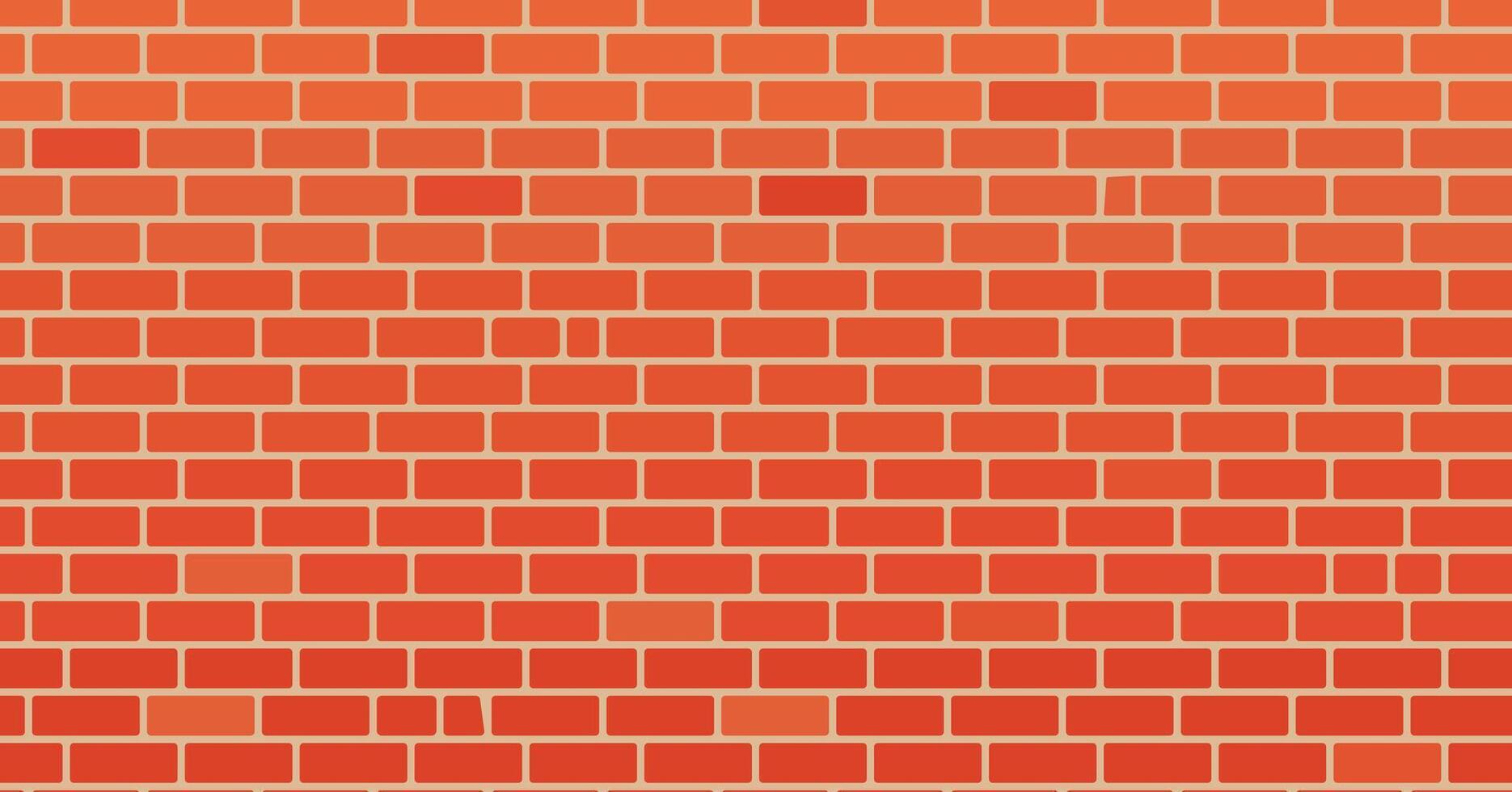 Red brick wall texture wallpaper, masonry background, interior or exterior backdrop vector