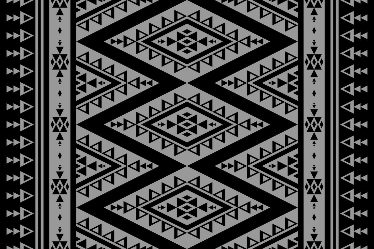 Geometric seamless pattern in tribal, folk embroidery, and Mexican style. Ethnic Aztec pattern art. Design for background, illustration, textile, fabric, clothing, carpet. vector