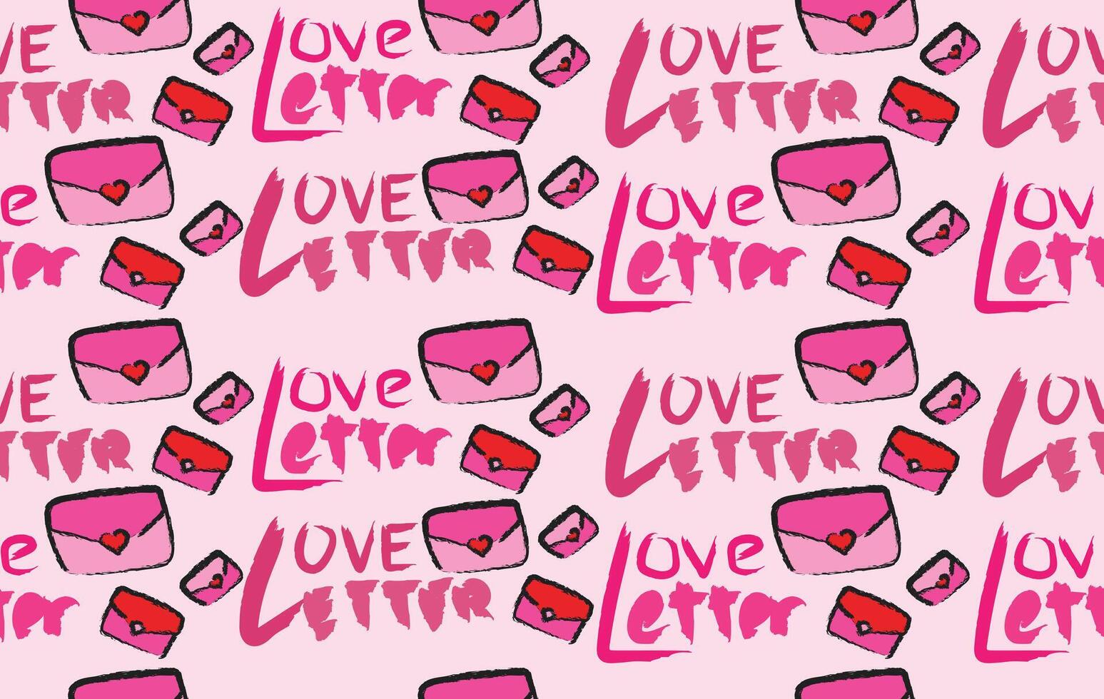 Valentine pattern seamless fabric Valentine day. love letter pattern heart lover. Designed for background ,wallpaper ,valentine pattern vector
