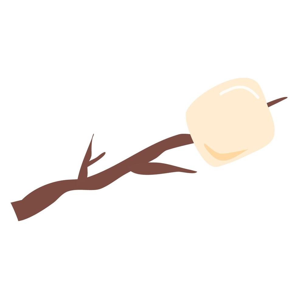 Illustration of a Toasted Marshmallow vector