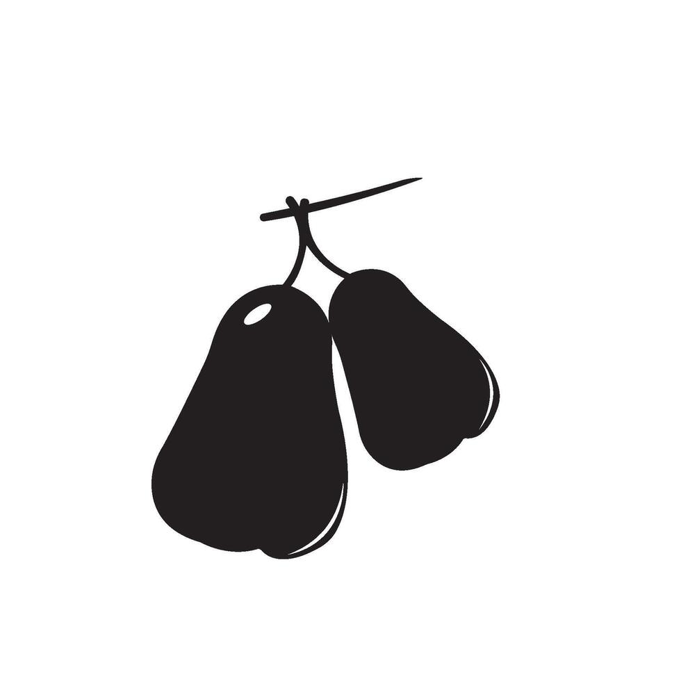 black water guava icon element design. vector