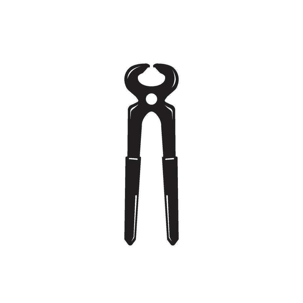 plier tool icon element design vector