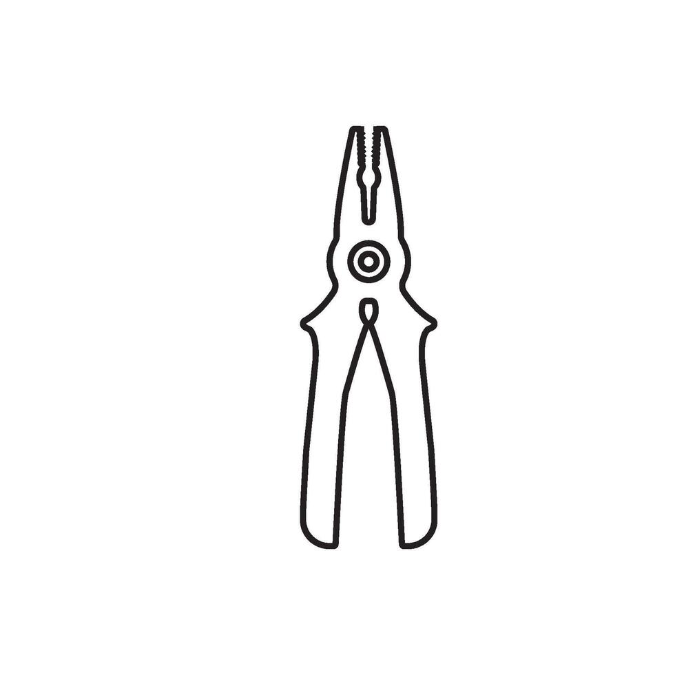 plier tool icon element design . vector