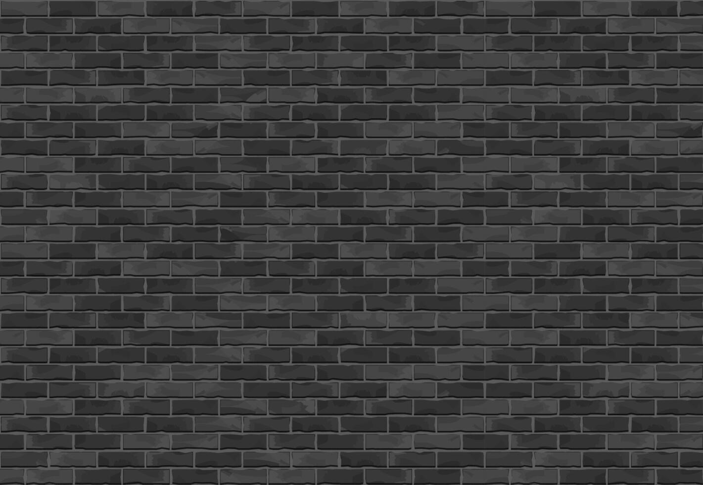 Horizontal Black Brick Wall vector