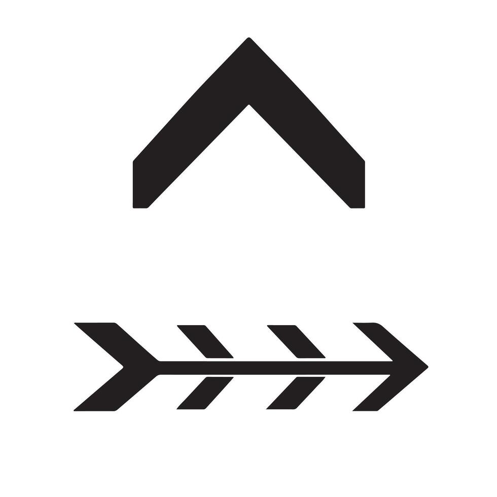 Arrow pointing up vector