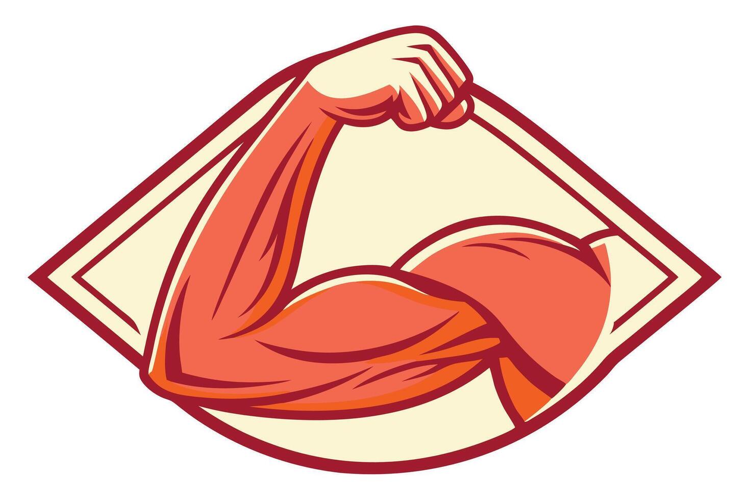 Gym Weightlifting Icon Strong Hand Design vector