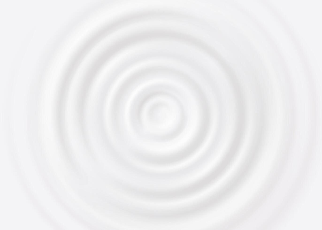 Milk wave splash ripple background, white circles vector