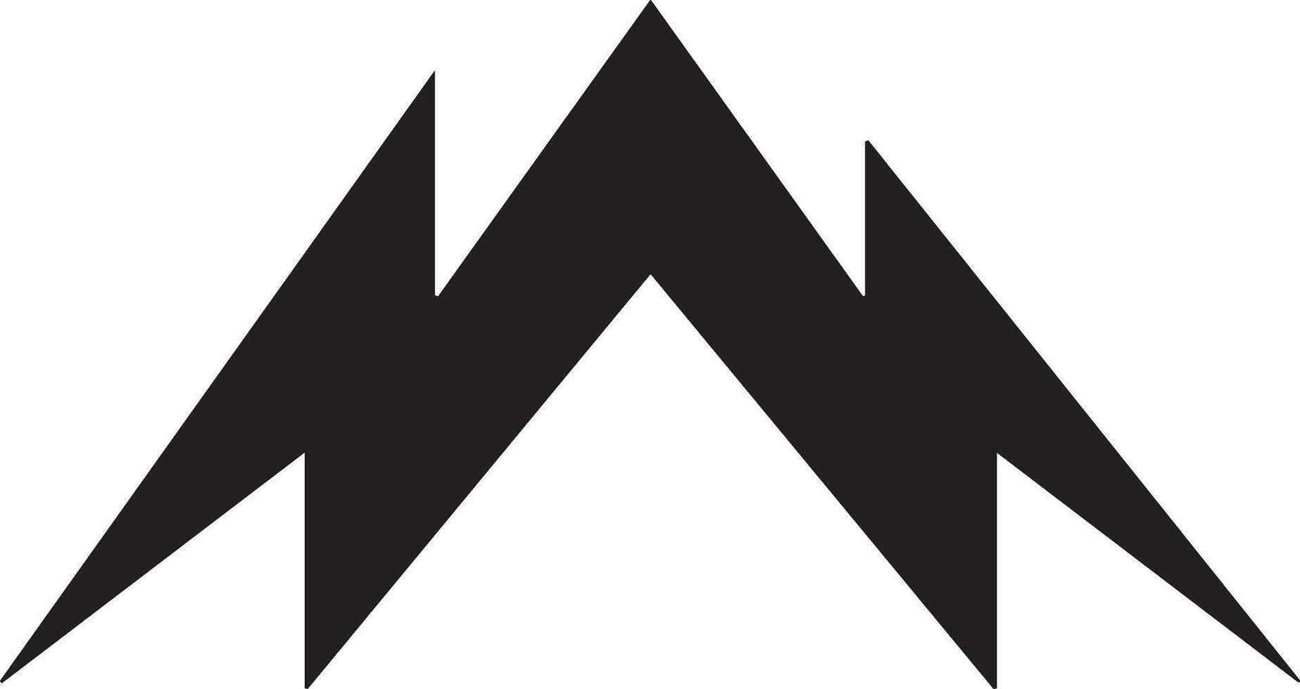 mountain clipart simple design vector