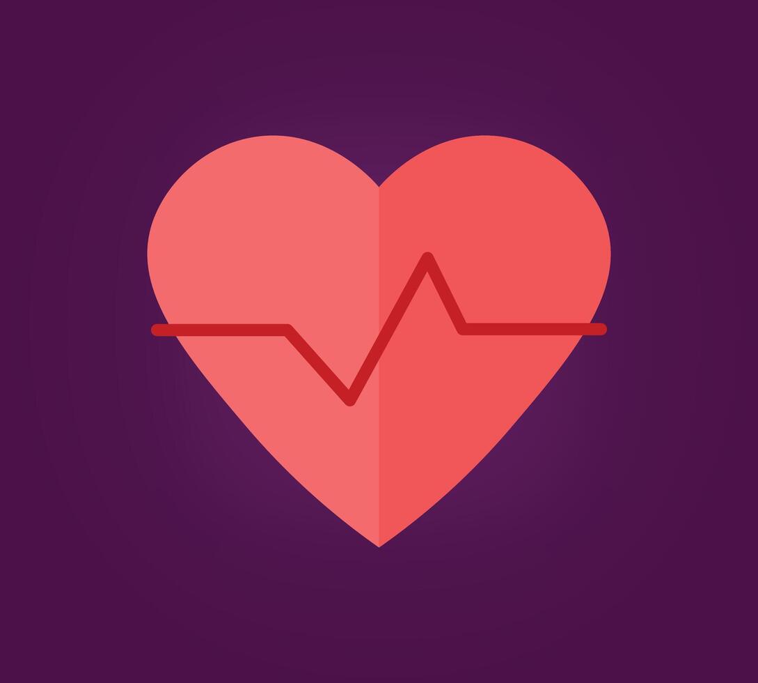 The heart pulse icon is suitable for health themes vector