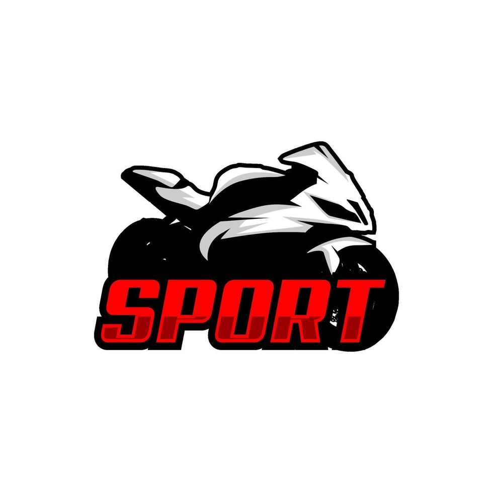 motosport logo design motorcycle racing vector