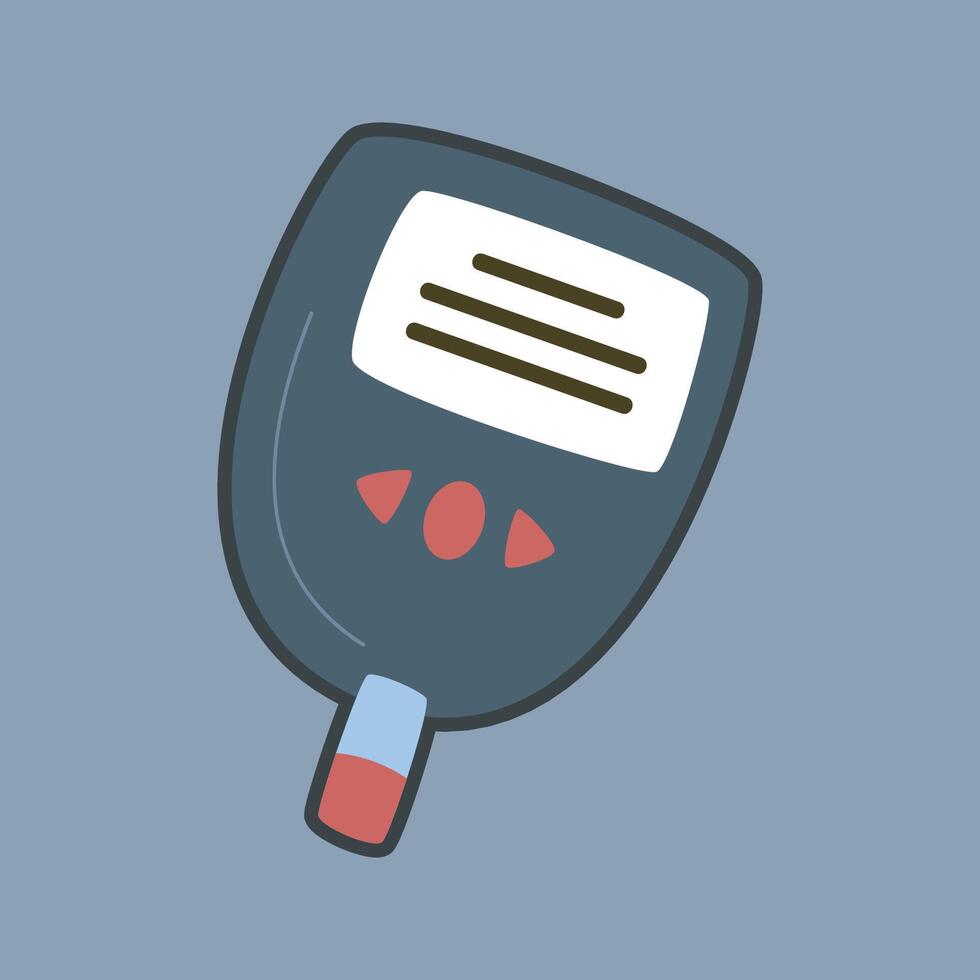 medical digital tool with outline flat design. vector