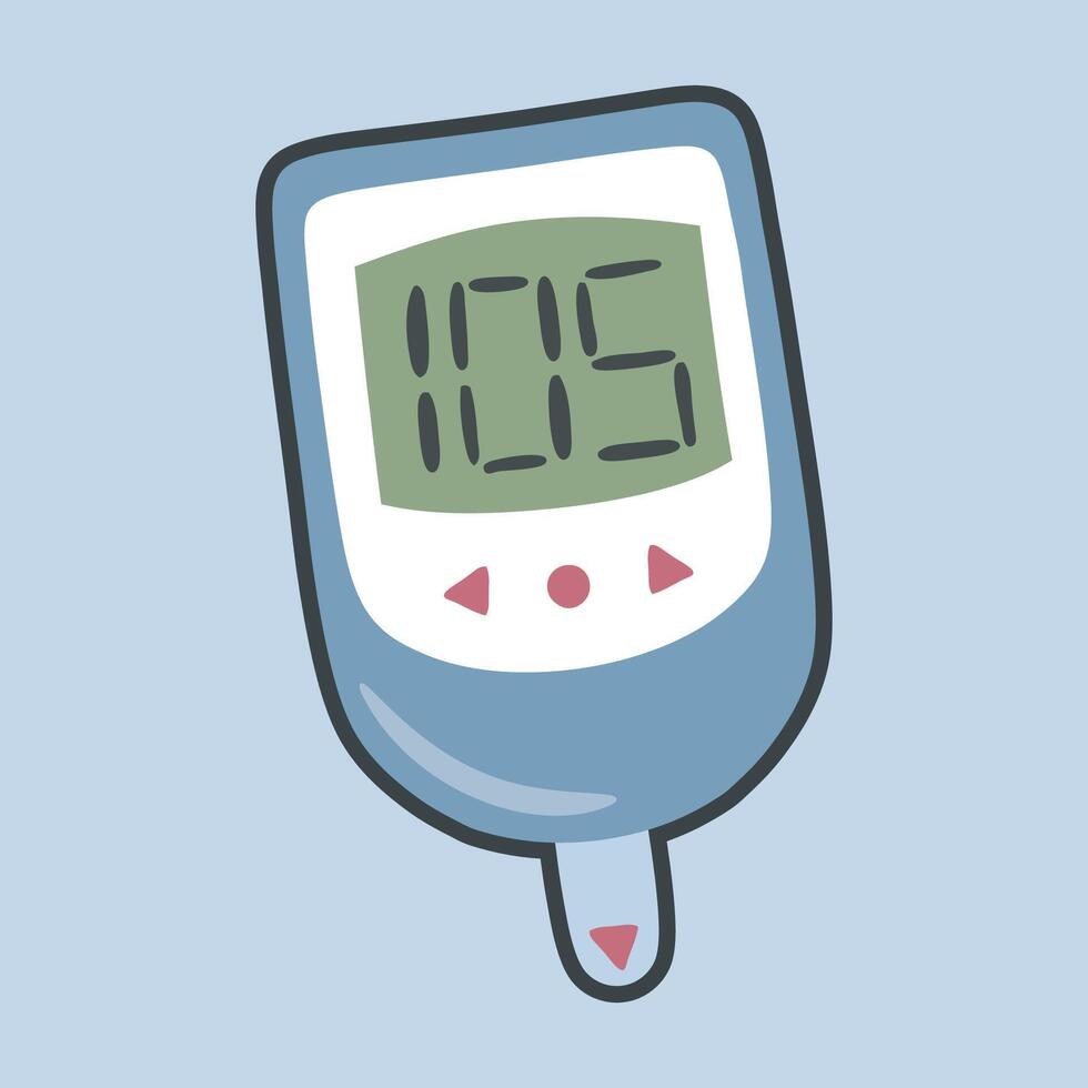 digital indicator tool with outline flat design. vector