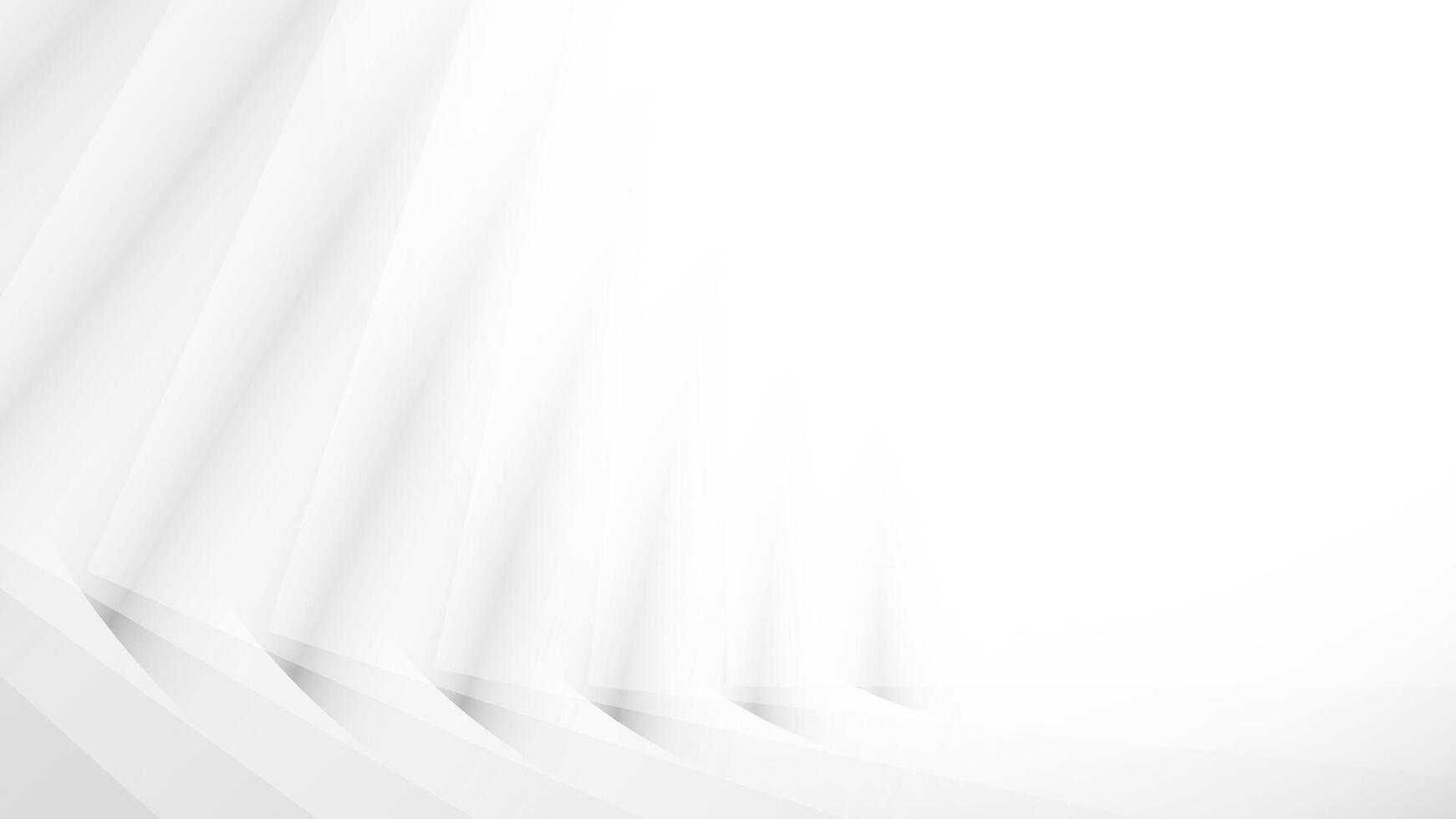 Abstract white and gray color, modern design stripes background with curve lines. illustration vector