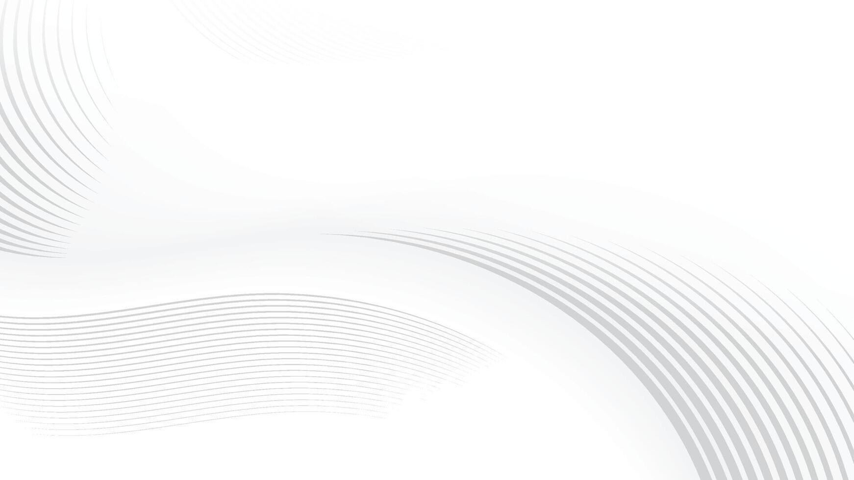 Abstract white and gray color, modern design stripes background with curve lines vector
