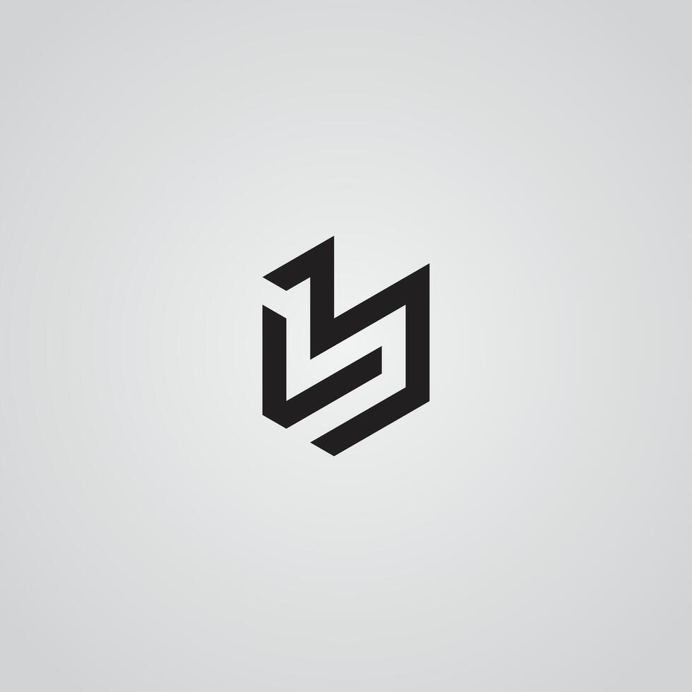 Abstract LB, BL Initials Letters Logo Monogram Icon. vector