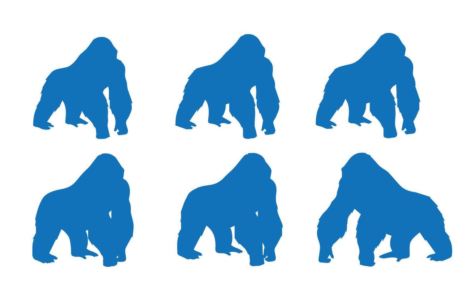 Animal Gorilla Shadows Collection Illustration Artwork vector