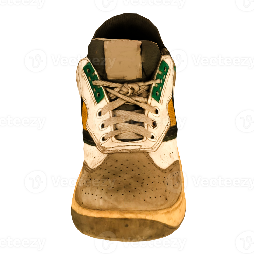 Render dirty sneaker with transparent wallpaper png