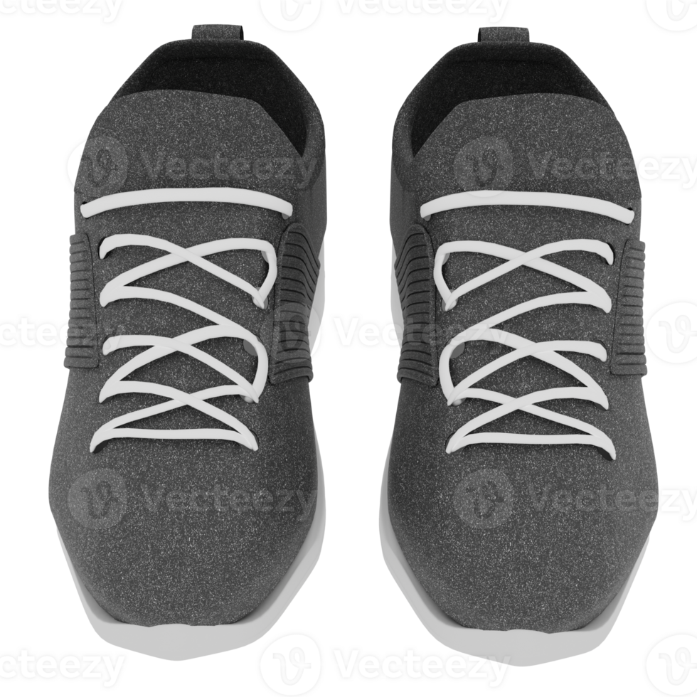 Gray sneaker with transparent background png