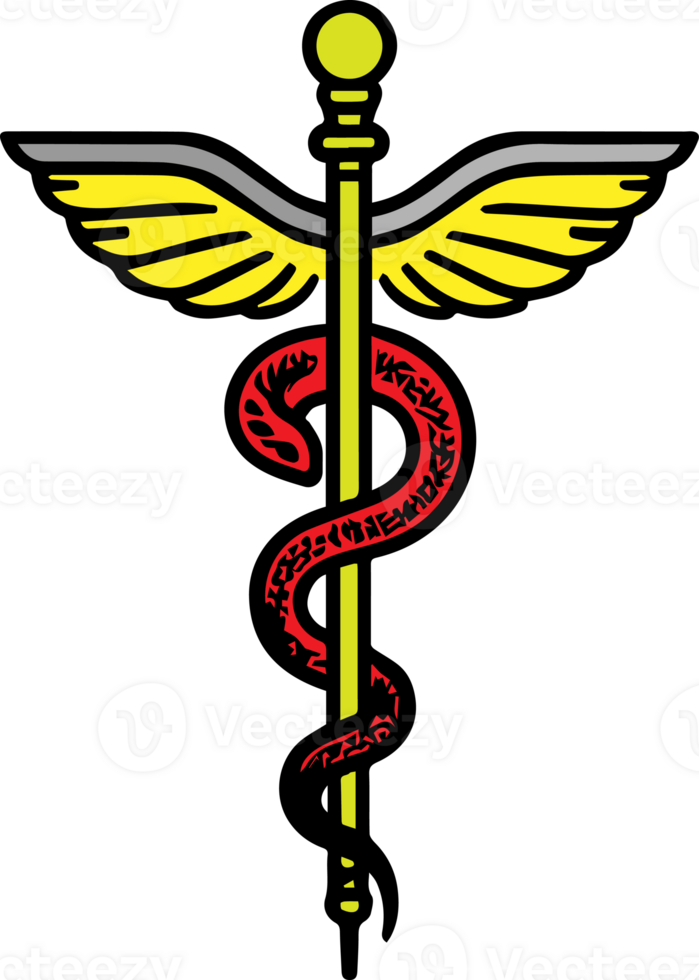 The caduceus is a symbol of medicine png