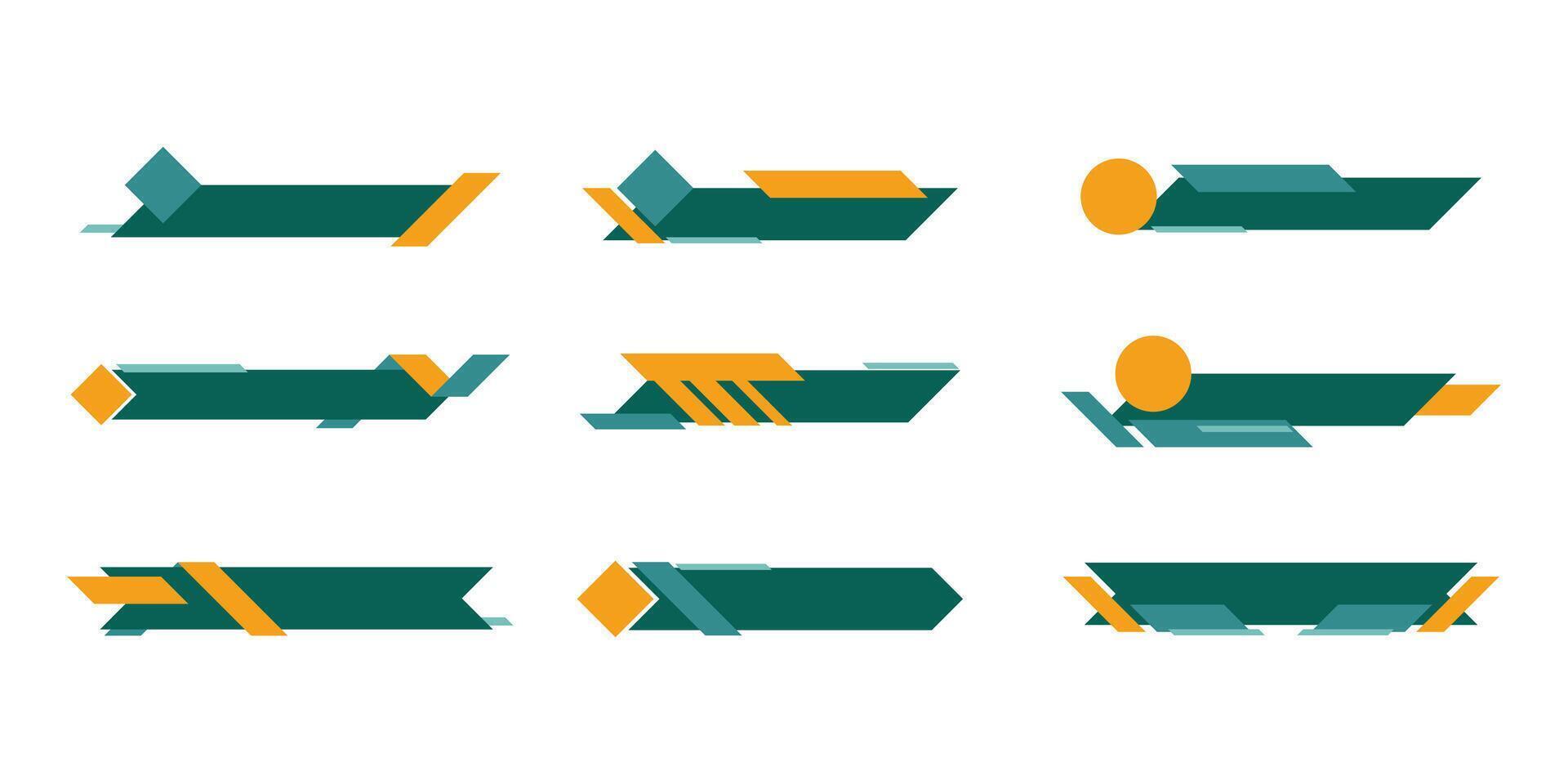 Modern Footer Shape Illustration vector