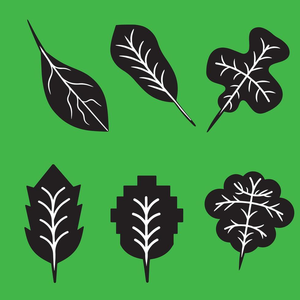 collection of isolated flat style images vector