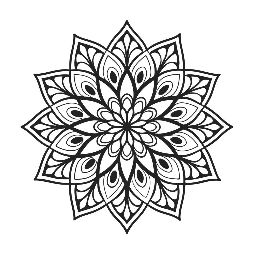 Mandala Art Graphics vector
