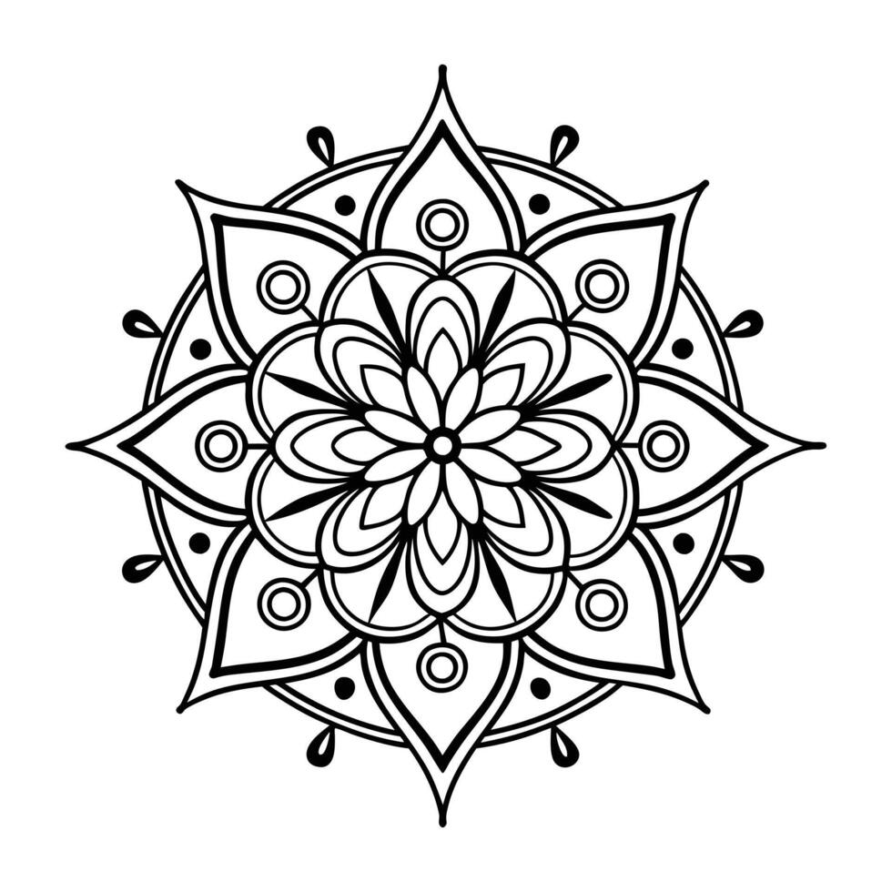 Mandala Art Design Photo vector