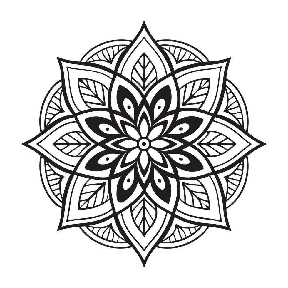 Mandala icon design template isolated Royalty vector
