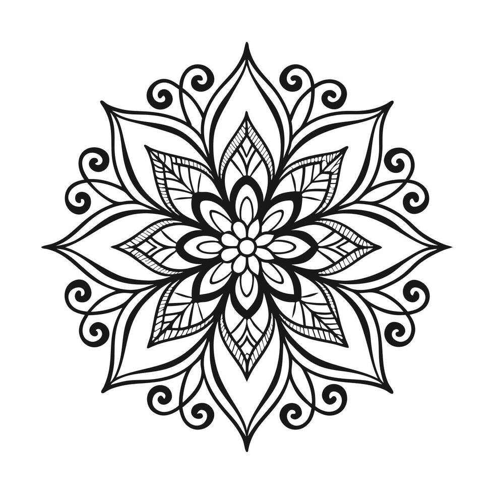 Mandala Pattern Art, Icons, and Graphics vector