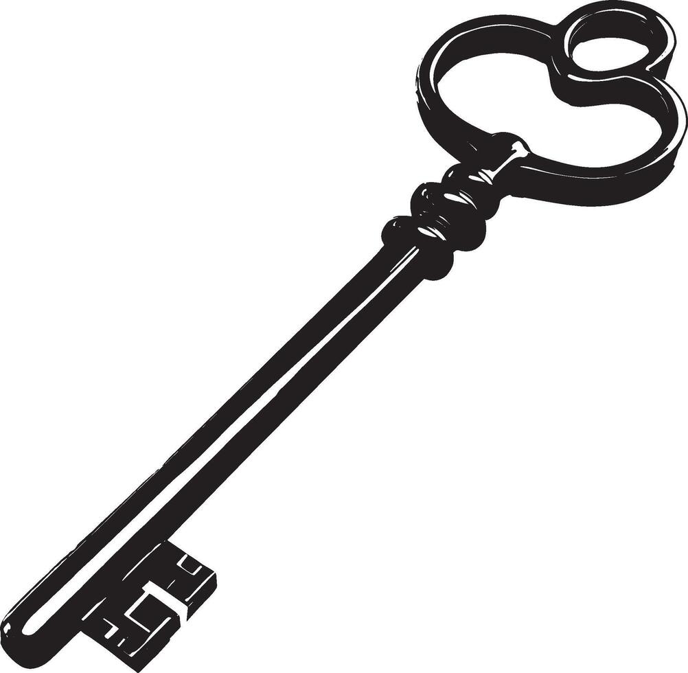 Key icon black illustration vector