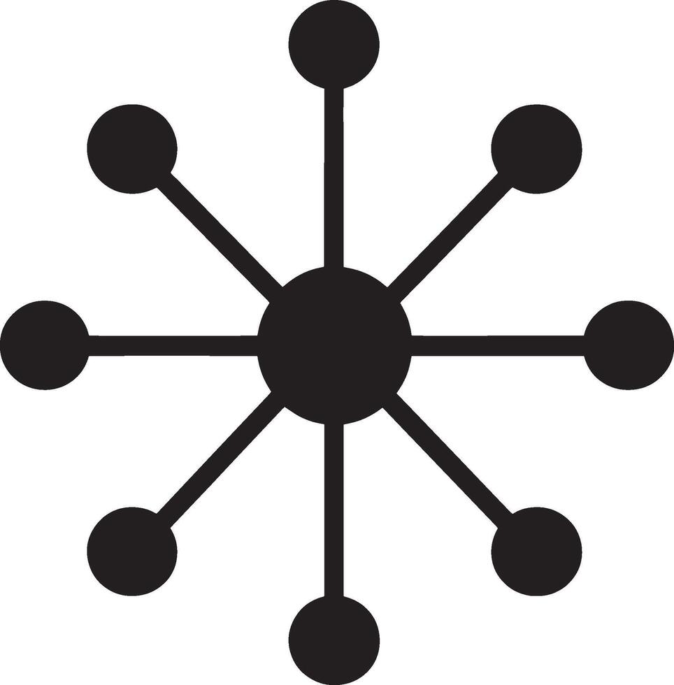 Molecule icon black illustration vector