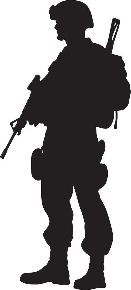 Soldier icon in black style. vector