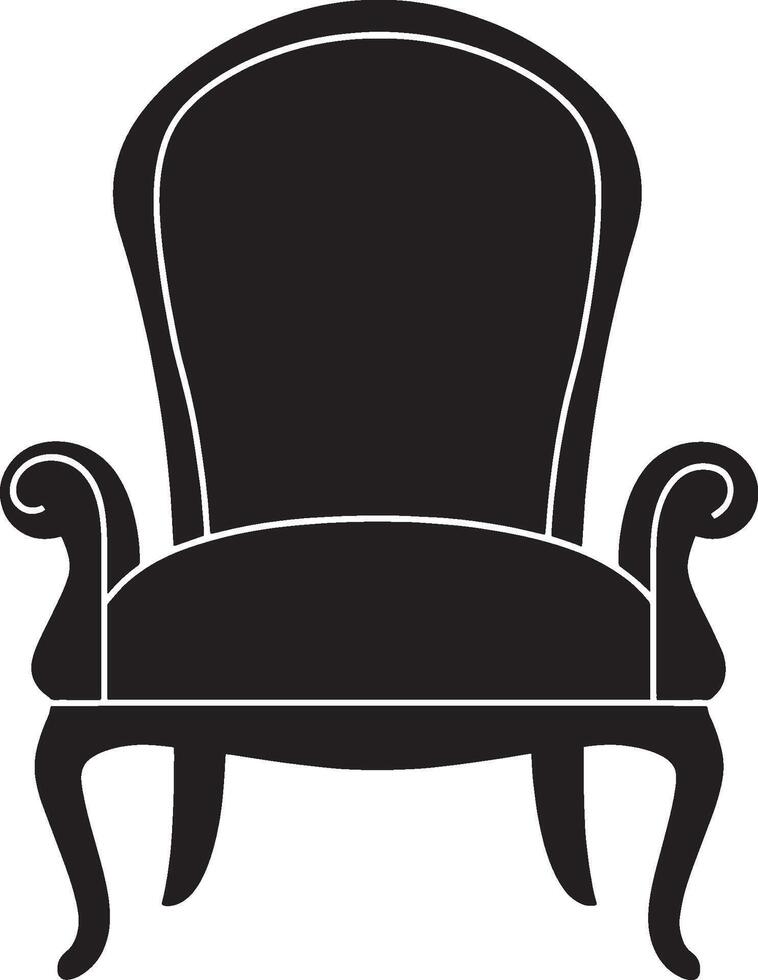 Chair icon black illustration vector