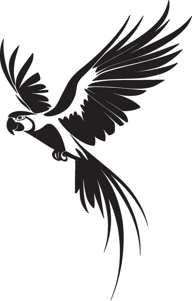Flying eagle icon in black style. vector