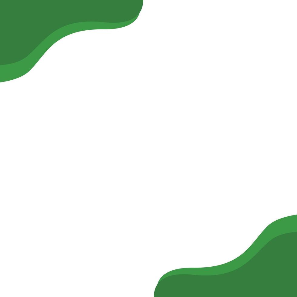 abstract green background frame design template vector