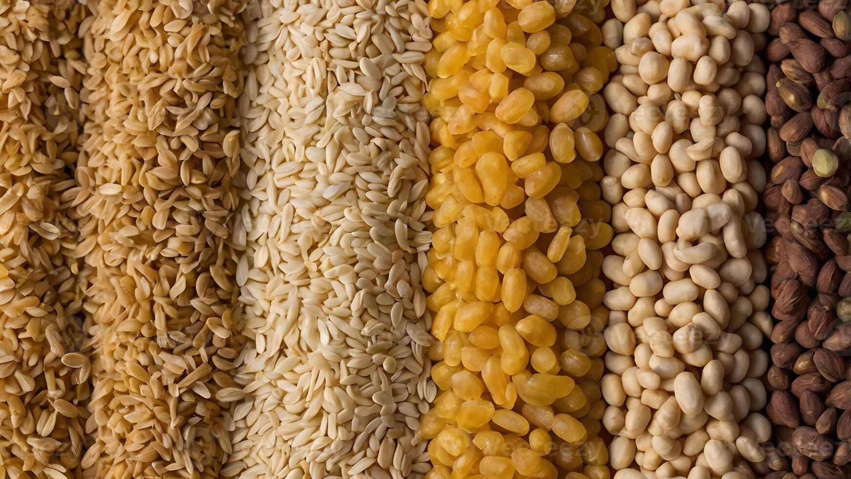 High Fiber Grains Collection Flax Seeds, Sunflower Seeds, and More photo