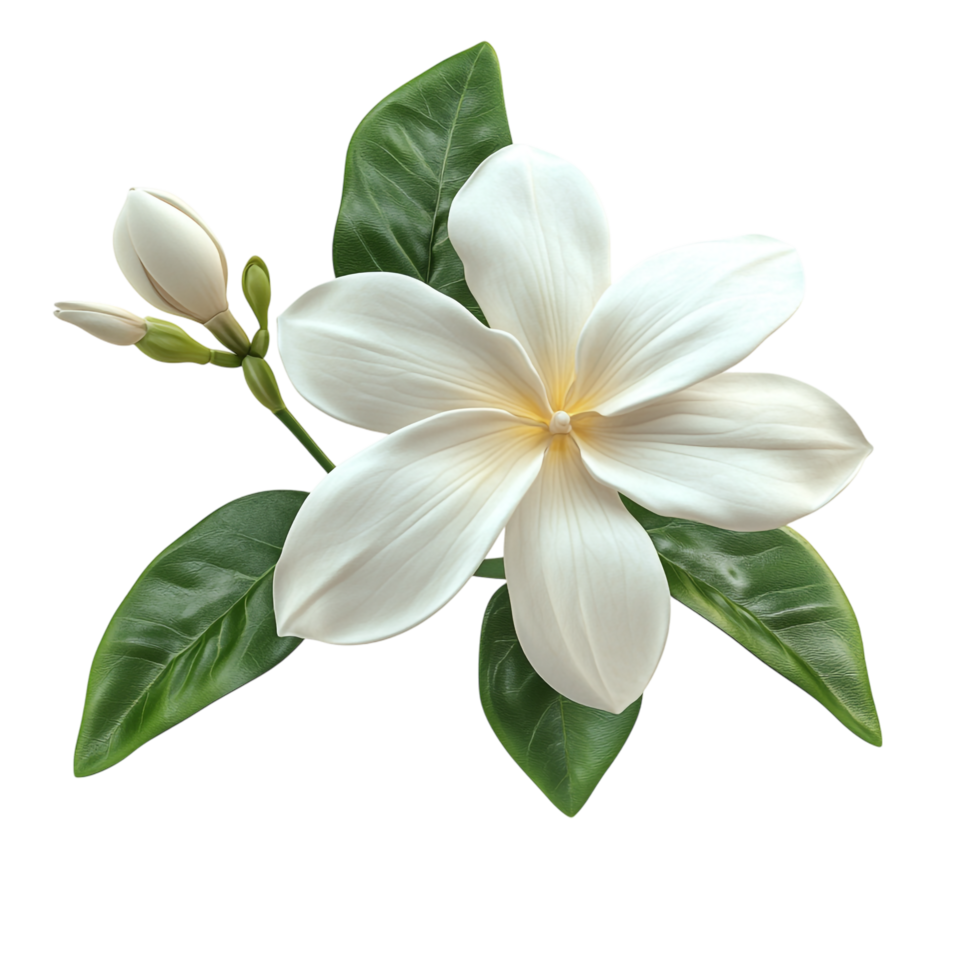 Jasmine flower isolated against transparent background png