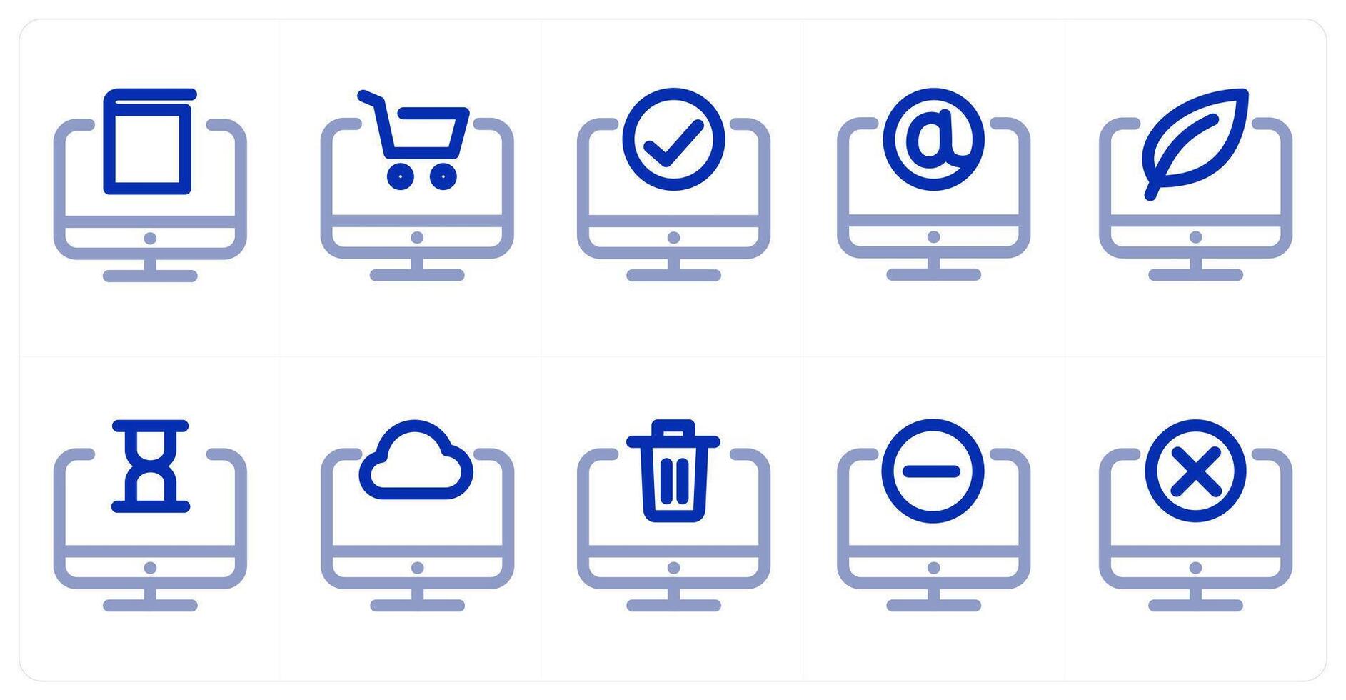 A set of 10 laptop icons as laptop book, laptop cart, approve laptop vector