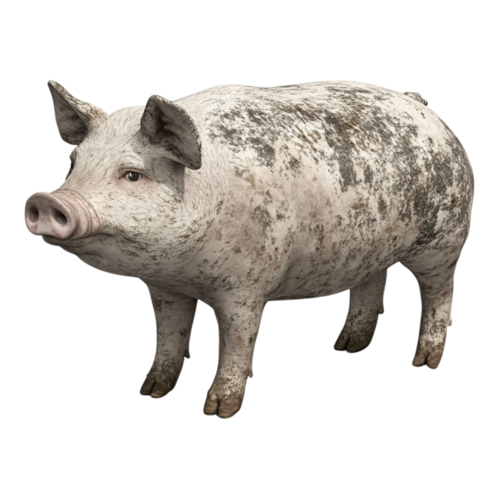Pig Isolated Against Transparent Background png