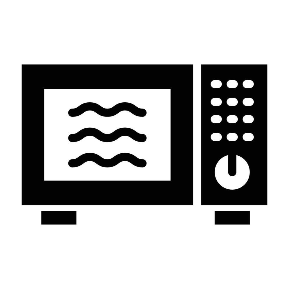 Microwave oven icon illustration vector