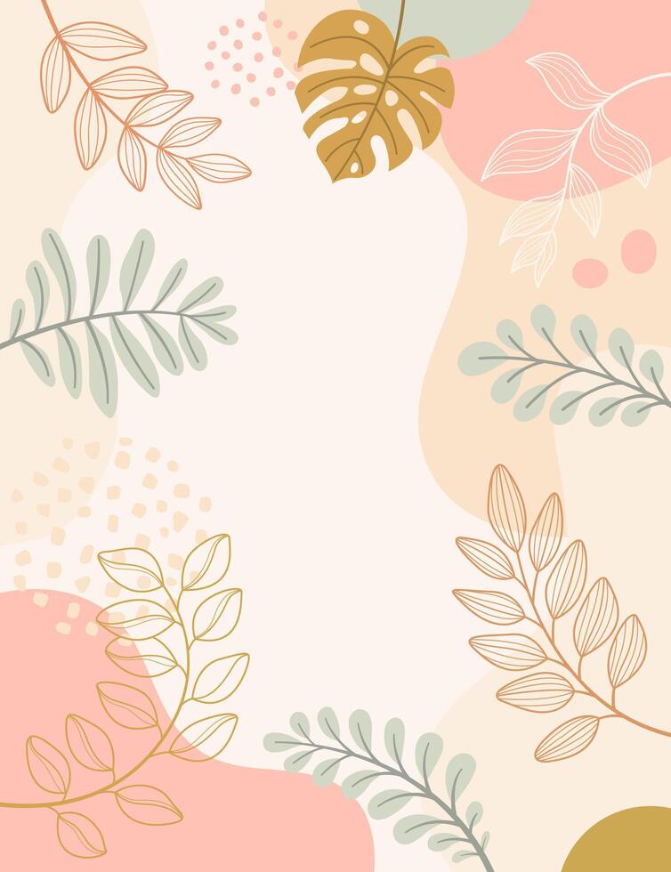 Abstract leaf background for design. vector
