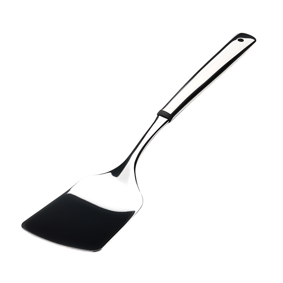 Stainless Steel Spatula over Transparent Background png