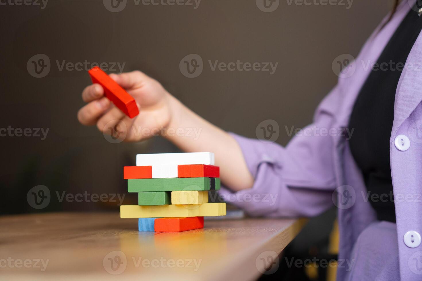 Team Dynamics with Colorful Blocks photo