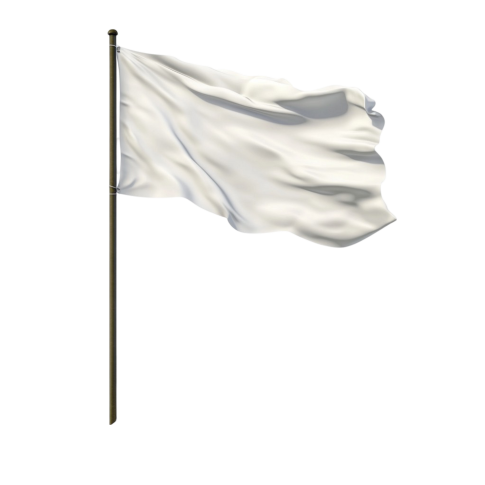 White flag transparent background png