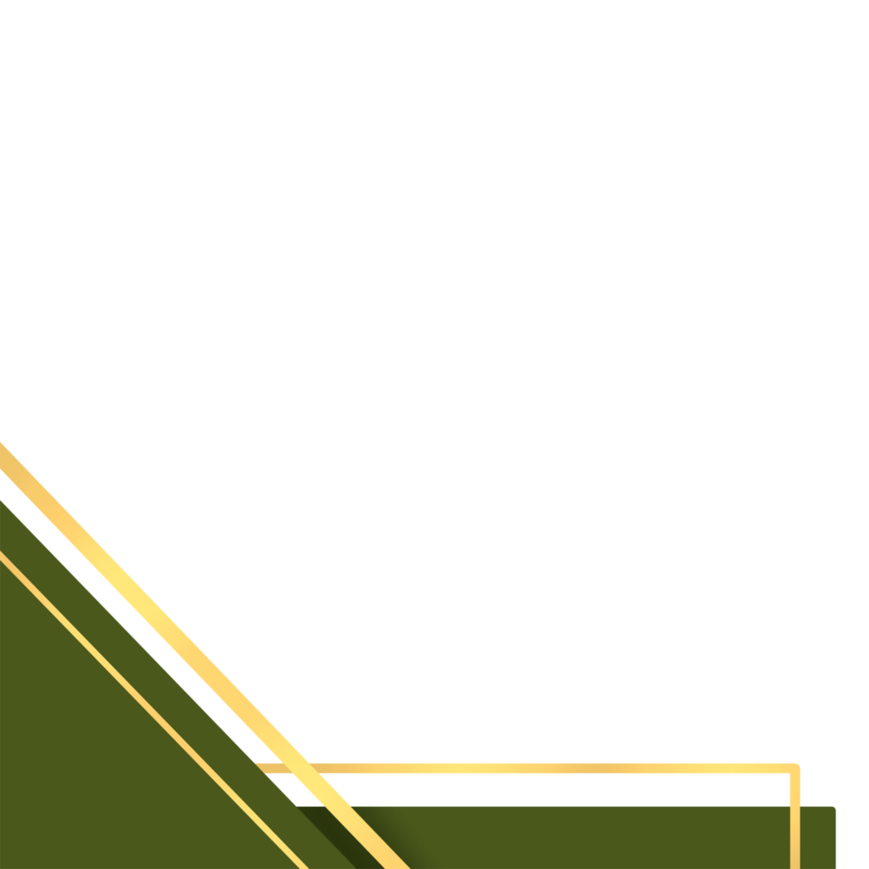 Golden Green Certificate Border png