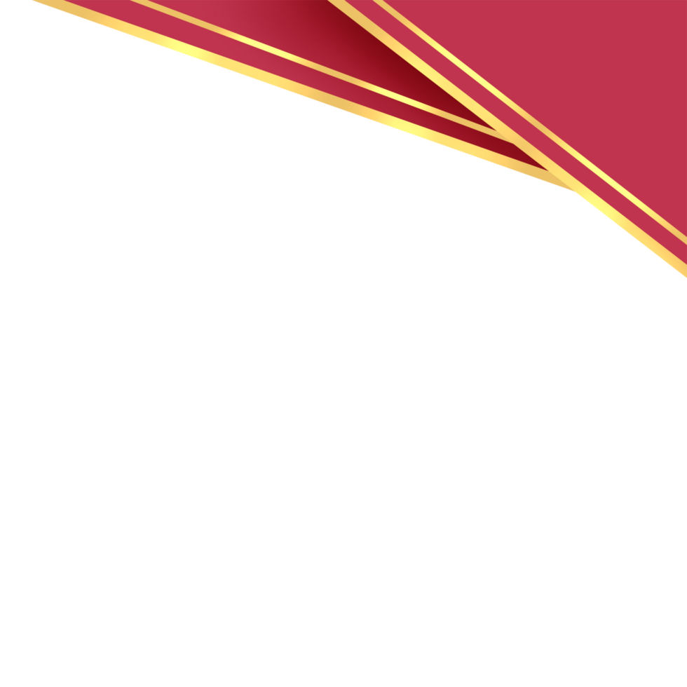 Golden Red Certificate Border png