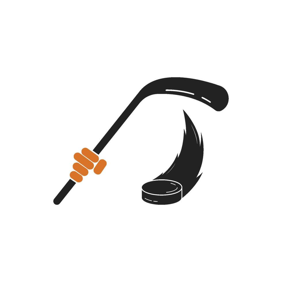 Ice Hockey design on white background. Hockey Stick vector